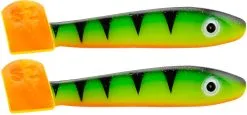 Svartzonker McRubber Glow 21 Cm 2-pack -Haspelspön Försäljningsbutik 113300 mcrubber glow junior fire tiger 4