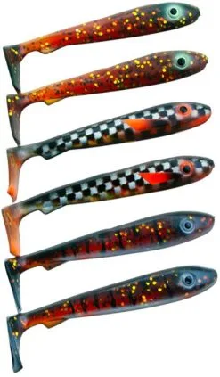 Svartzonker McRubber Bass 8 Cm 6-pack -Haspelspön Försäljningsbutik 1390165