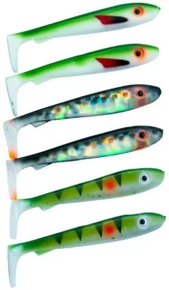 Svartzonker McRubber Bass 8 Cm 6-pack -Haspelspön Försäljningsbutik 1390167 1