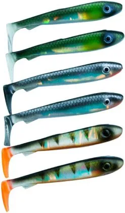 Svartzonker McRubber Bass 8 Cm 6-pack -Haspelspön Försäljningsbutik 1390171 1
