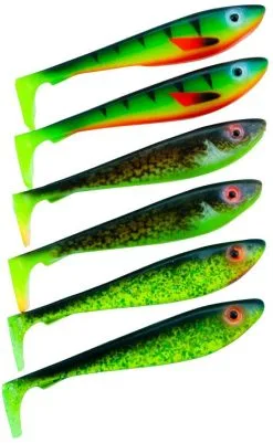 Svartzonker McRubber Shad 9 Cm 6-pack -Haspelspön Försäljningsbutik 1390173