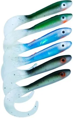Svartzonker McRubber Tail 11 Cm 6-pack -Haspelspön Försäljningsbutik 1390182