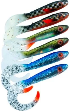 Svartzonker McRubber Tail 11 Cm 6-pack -Haspelspön Försäljningsbutik 1390184 1