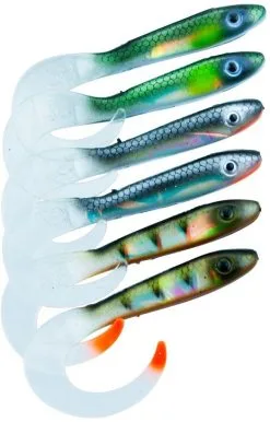 Svartzonker McRubber Tail 11 Cm 6-pack -Haspelspön Försäljningsbutik 1390185