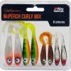 Abu Garcia Svartzonker McPerch Curly Mix Beteskit Blandade Färger 8-pack