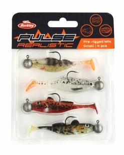 Berkley Pulse Realistic Mix Pre-rigged Jiggkit Small 4+4-pack