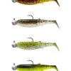 Savage Gear Cannibal Shad 10 Cm [9 G] + Jiggskalle 10 G Med 3/0 Krok 4+4-pack -Haspelspön Försäljningsbutik 77184 1