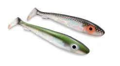 Svartzonker UV Series McRubber 21 Cm 2-pack -Haspelspön Försäljningsbutik MrRubber UV BlackBack UVRugenHerring Flash