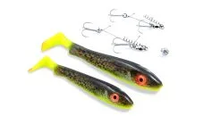 Svartzonker Real Series The Box McRubber 21 Cm/17 Cm 2-pack -Haspelspön Försäljningsbutik Real Series The Box Hot Eelpout 1