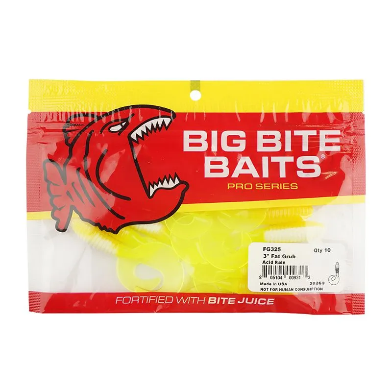 Big Bite Baits Fat Grub 3.0 8 Cm 10-pack 6 Big Bite Baits Fat Grub 3.0 8 Cm 10-pack - Bild 4