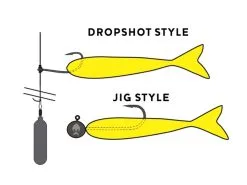 Westin MegaTeez V-Tail 5 Cm [1 G] 8-pack -Haspelspön Försäljningsbutik p003 megateez drawing x1 large